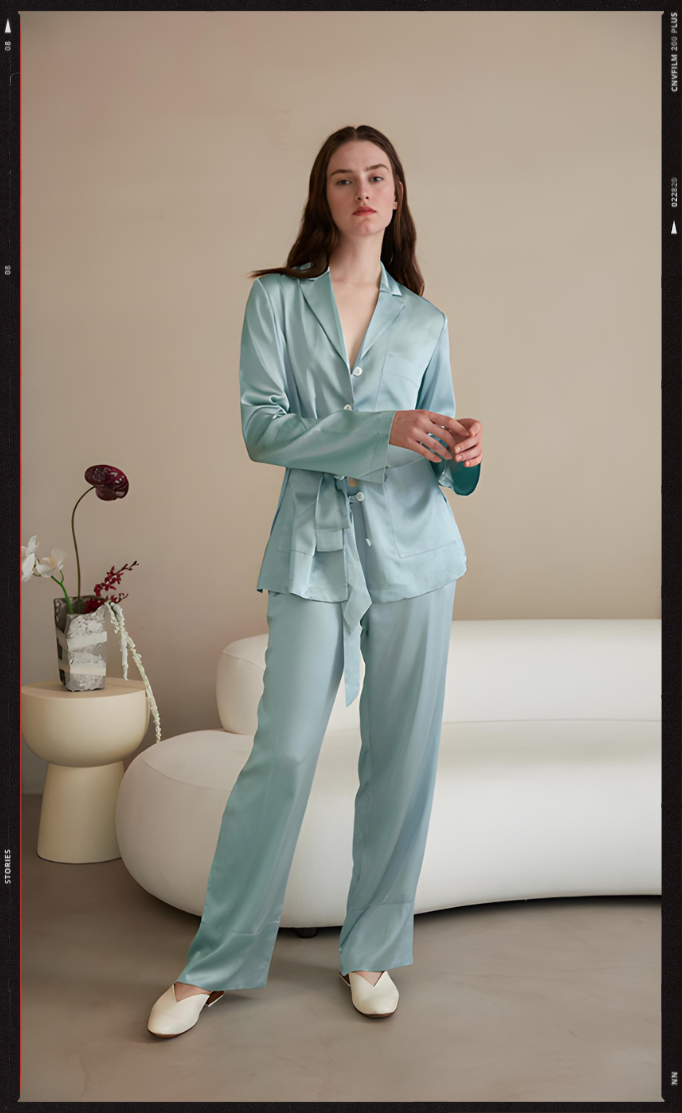 SILK AQUA TROUSER