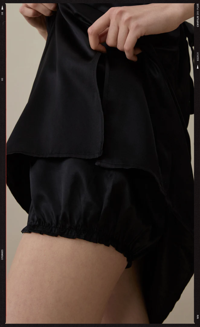 BLOOMERS SOIE NOIR