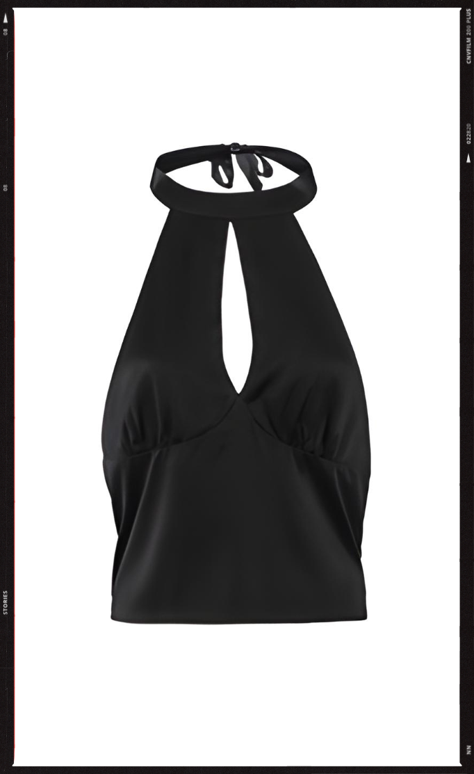 SILK NOIR HALTER