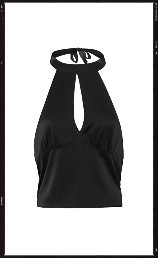 SILK NOIR HALTER